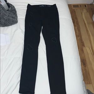 hollister black super skinny